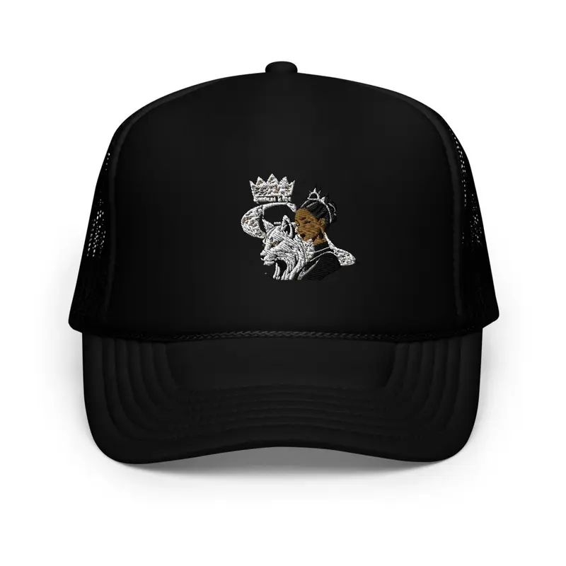 Lynx & Goddess Emblem Trucker Cap  